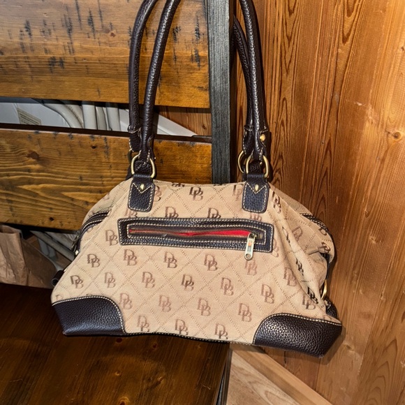 Dooney & Bourke Signature Brown and Tan Satchel - Picture 7 of 16